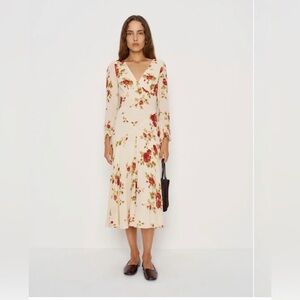 Reformation Maureen Dress Ivory - Size 2